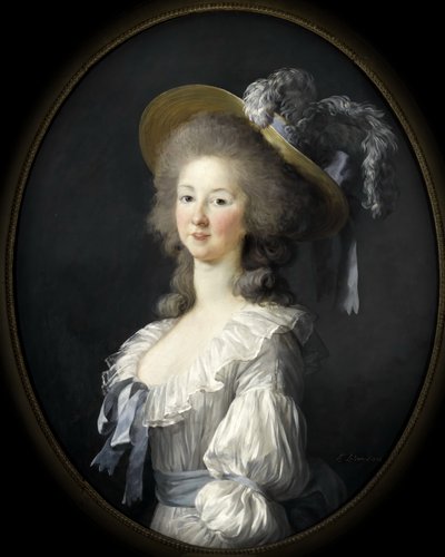 Portrett av Marie Louise av Savoy 1749-1792, prinsesse av Lamballe av Elisabeth Louise Vigee Lebrun