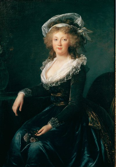 Portrett av Marie Therese av Bourbon Napoli, dronning av Napoli og Sicilia (1772-1807) daværende kone til Francois II av Østerrike Maleri av Elisabeth Vigee Lebrun (1755-1842) 1790 Napoli, museo di Capodimonte - Prinsesse Maria Teresa (179355) (senere keis av Elisabeth Louise Vigee Lebrun