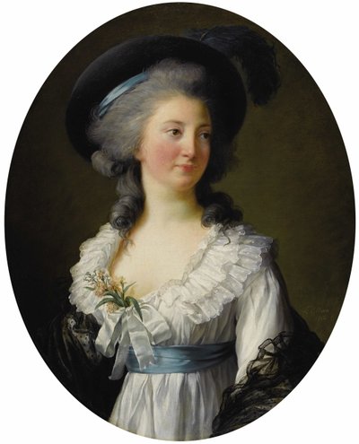 Portrett av prinsesse Elzbieta Izabela Lubomirska født grevinne Czartoryska 1736-1816 av Elisabeth Louise Vigee Lebrun