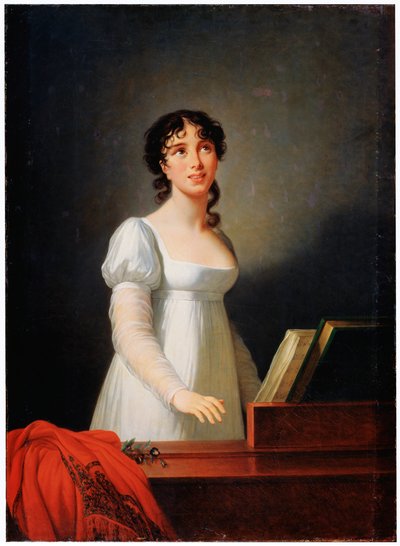 Portrett av den italienske sangeren Angelica Catalani, slutten av 1700- og begynnelsen av 1800-tallet av Elisabeth Louise Vigee Lebrun