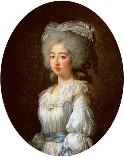 Portrett av Louise Marie Josephine, Comtesse de Provence, senere dronning av Frankrike av Elisabeth Louise Vigee Lebrun