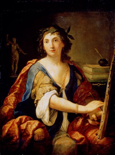 Allegory of Painting selvportrett, 1658 av Elisabetta Sirani