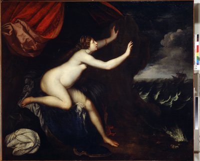 Rean og Abandon satt på (Riyad). Maleri av Elisabetta Sirani (1638-1665). Huille sur Toile av Elisabetta Sirani