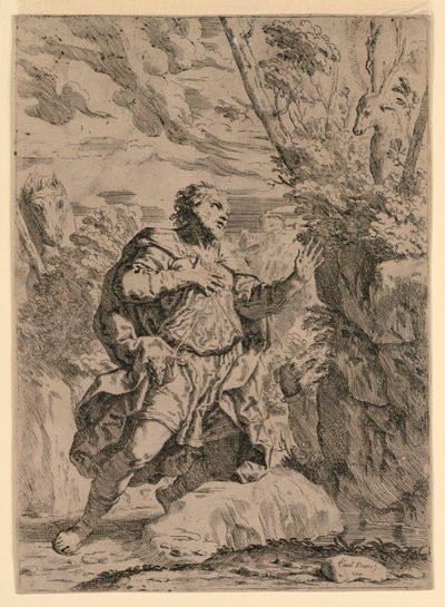 Saint Eustace av Elisabetta Sirani