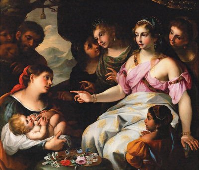 Funnet av Moses. av Elisabetta Sirani