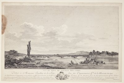 Utsikt over Pont de Neuilly (Utsikt over Pont de Neuilly nær Paris) av Elise Saugrain