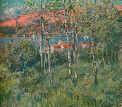 En landsby i Galicia, Spania, c1908 av Eliseo Meifren y Roig