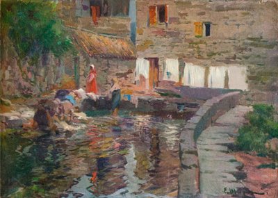 Vaskekvinner, Pontevedra, c1904 av Eliseo Meifren y Roig