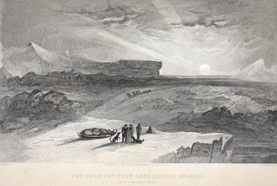 Se ut fra Cape George Russell, illustrasjon fra "The second Grinnell Expedition in Search of Sir John Franklin...", 1856 av Elisha Kane
