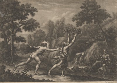 Apollo og Daphne av Elisha Kirkall