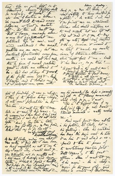 Brev fra Elizabeth Barrett Browning til Henry F Chorley, 1859. av Elizabeth Barrett