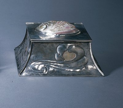 Inkwell (sølv kobber og perlemor) av Elizabeth Eaton Burton