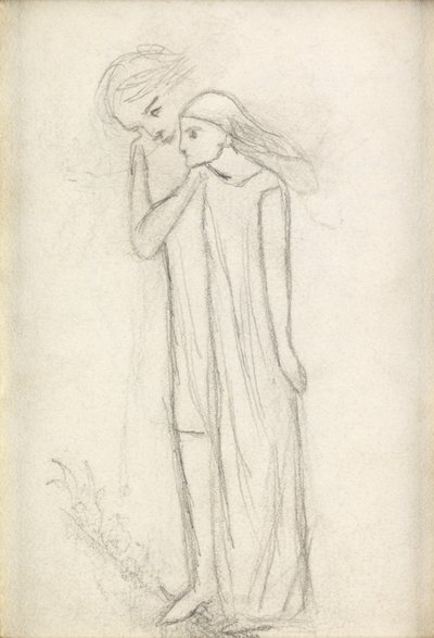 Den vakre dame uten nåde, ca. 1855 av Elizabeth Eleanor Siddal