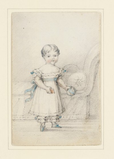 Prinsesse Victoria med en ball, 1822 av Elizabeth Keith Heathcote