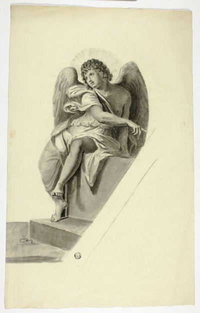 Engel sitter ved graven av Elizabeth Murray