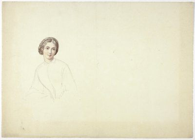 Studie for kvinneportrett av Elizabeth Murray