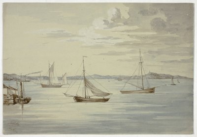 Se Inchkeith og Firth of Forth-øyene fra Granton av Elizabeth Murray