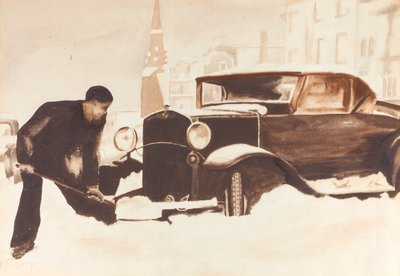 Graving Out Car, 1934. av Elizabeth R. Dewey