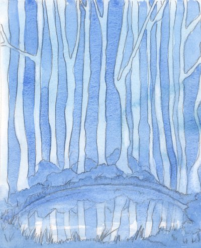 Et dypt basseng i en skoglysning er som guddommens mysterium. Det er ufattelig, men vi kan fortsatt 