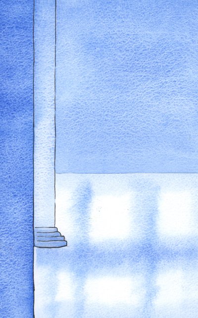 Alle som overvinner frykten for å bli forsonet, har en åndelig prakt så stor at sjelen deres er som palasser av marmor, 2002 (w/c på papir) av Elizabeth Wang