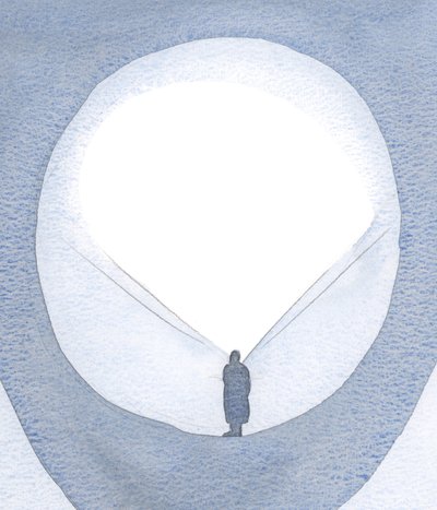 Ved små handlinger av tro, kjærlighet og offer, blir et rom beredt i sjelen for en fornyet utøsning av nåde., 2001 (w/c på papir) av Elizabeth Wang