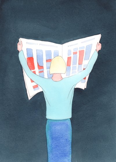 Katolske redaktører har et stort ansvar for å se at sannheten er dominerende på sidene deres, og ikke usannhet, kjetteri eller forvrengning, 2003 (w/c på papir) av Elizabeth Wang