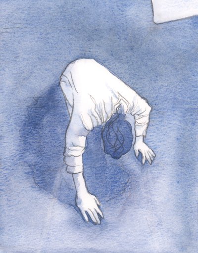 Jesus ba i smerte til sin himmelske Fader i Getsemane hage, 2000 (w/c på papir) av Elizabeth Wang