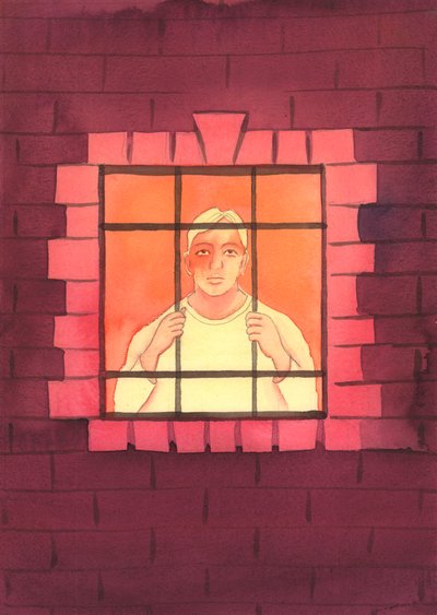 Mange av Kristi modige venner har lidd hån, fengsling og død, for å forbli trofaste mot læren til hans kirke, og av kjærlighet til ham., 2004 (w/c på papir) av Elizabeth Wang