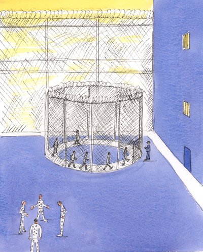 Mennesker som er fanget i sine synder har ingen varig lykke, 2004 (w/c på papir) av Elizabeth Wang