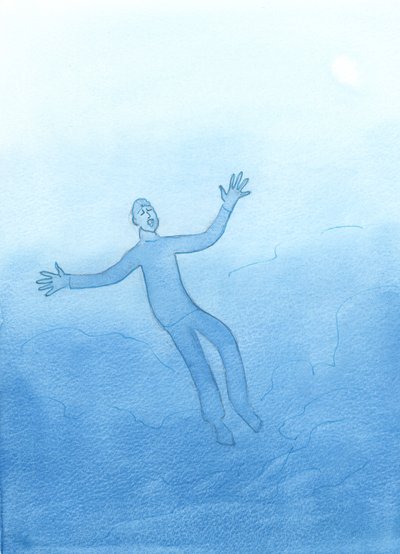 Noen sjeler blir forferdet, ved døden, for å innse hvor mange ganger de har ignorert Herrens tilnærminger, vennlighet, muligheter og advarsler, 2003 (w/c på papir) av Elizabeth Wang