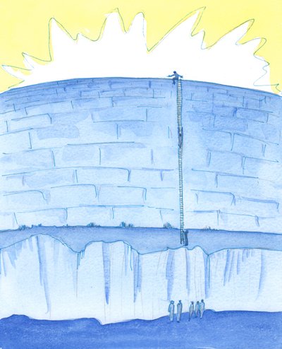 The Godhead is like a walled city, 2003 (w/c på papir) av Elizabeth Wang