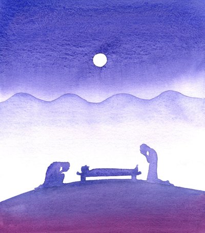 Det første dødsfallet, 2001 (w/c på papir) av Elizabeth Wang