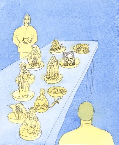 Kirkens lære bør følges av alle katolikker, 2003 (w/c på papir) av Elizabeth Wang