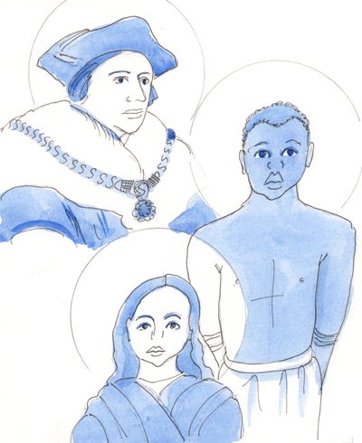 Det er martyrer for sannheten i alle tider, 2003 (w/c på papir) av Elizabeth Wang