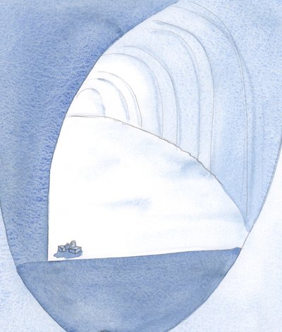 For et stort rom - som det var - er sjelen som er forberedt av Gud. Når personlige behov er små, kan tusenvis ly., 2001 (w/c på papir) av Elizabeth Wang