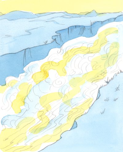 Når vi ber til Kristus, og også ber om bønnene til hans mor Maria og de hellige og hellige engler, kan vi være sikre på deres hjelp, 2003 (w/c på papir) av Elizabeth Wang