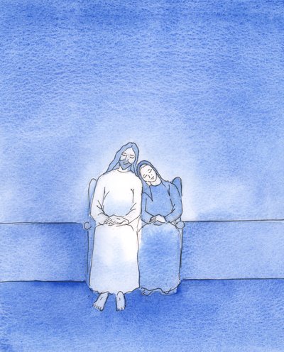 Med et fredfullt hjerte og en fredfull samvittighet kan en lykkelig venn av Kristus 
