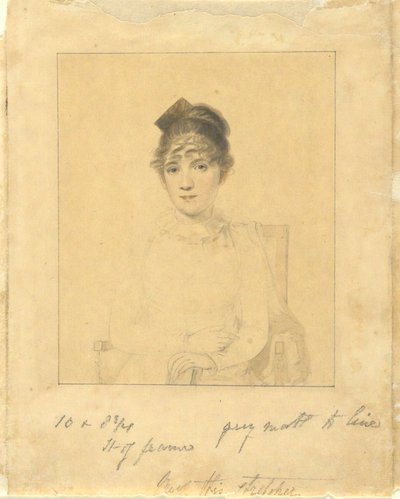Harriet Trumbull (datter av guvernør Jonathan Trumbull, Jr.; kone til Benjamin Silliman fra Yale College) av Elkanah Tisdale