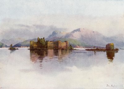 Cannero, Lago Maggiore (farge litho) av Ella Du Cane