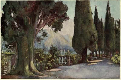 Cypress Avenue, Villa del Pizzo, Lago di Como, Illustrasjon fra 