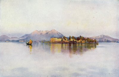 Isola Bella, Lago Maggiore (farge litho) av Ella Du Cane