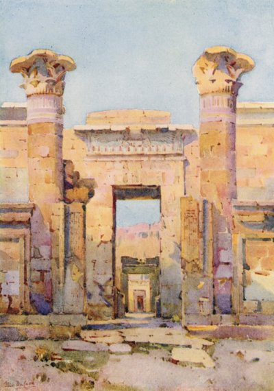 Medinet-Habu (Black Litho) av Ella Du Cane