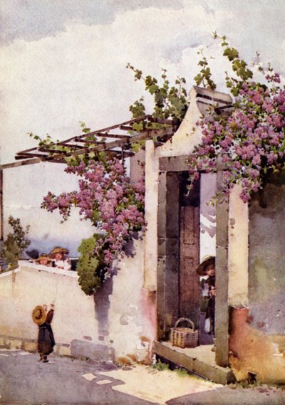 På Torrinhas Road (farge litho) av Ella Du Cane