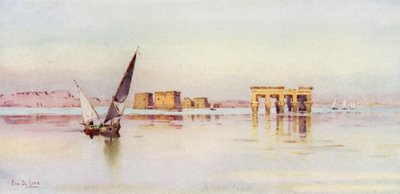 Philae (farge litho) av Ella Du Cane
