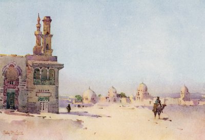 The Tombs of the Khalifas (farge litho) av Ella Du Cane