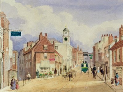 Croydon High Street, ca. 1850-55 av Ellen Keen