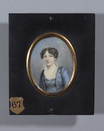 Mrs Morgan (akvarell på elfenben) av Ellen Sharples
