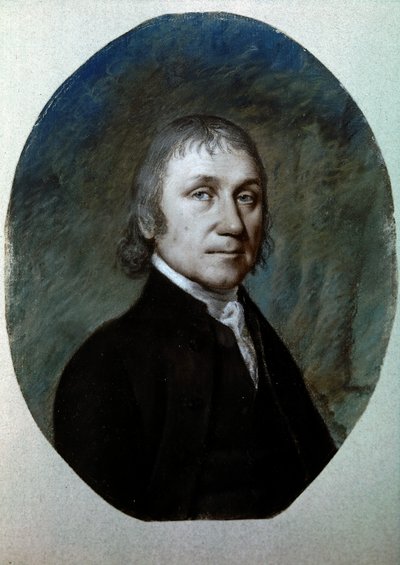 Portrett av Joseph Priesley, ca. 1797 (pastell på papir) av Ellen Sharples