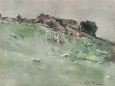 Grey Rock (akvarell på papir montert på papp) av Elliott Daingerfield