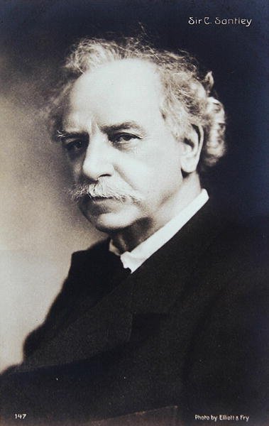 Sir Charles Santley, ca. 1920 (s/hvitt-bilde) av Elliott and Fry Photography Studio